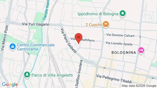 Apartments for rent i Bologna - kort over placeringen