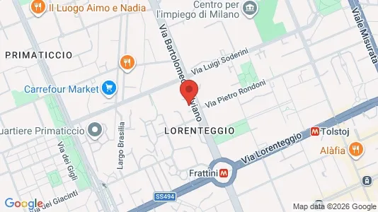 Rooms for rent i Milano Zona 6 - Barona, Lorenteggio - kort over placeringen