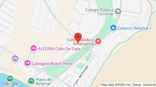 Apartments for rent i Almería - kort over placeringen