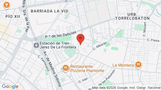 Apartments for rent i Jerez de la Frontera - kort over placeringen