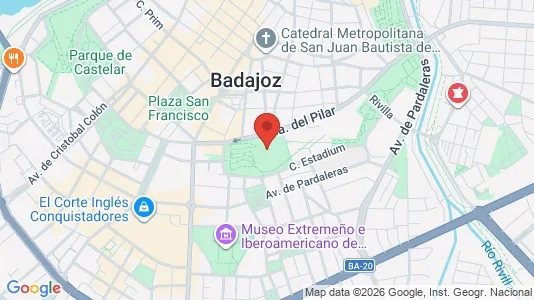 Apartments for rent i Badajoz - kort over placeringen