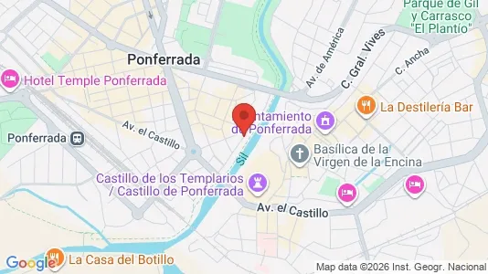 Apartments for rent i León - kort over placeringen