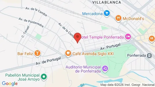 Apartments for rent i León - kort over placeringen