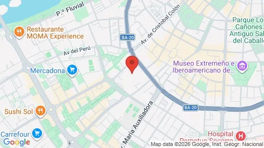 Apartments for rent i Badajoz - kort over placeringen