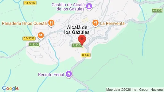 Apartments for rent i Alcalá de los Gazules - kort over placeringen