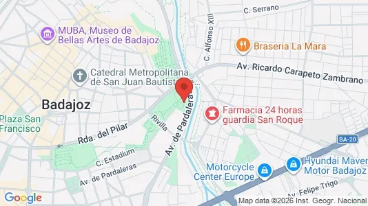 Apartments for rent i Badajoz - kort over placeringen