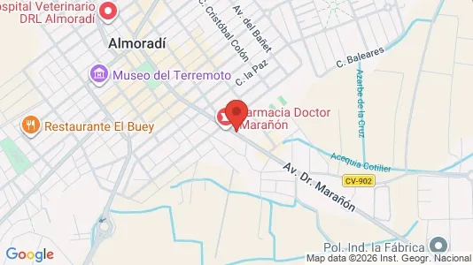 Apartments for rent i Almoradí - kort over placeringen
