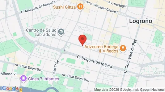 Apartments for rent i Logroño - kort over placeringen
