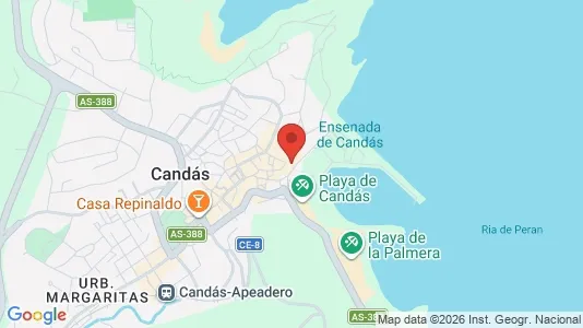 Apartments for rent i Carreño - kort over placeringen