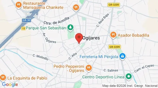 Apartments for rent i Gójar - kort over placeringen