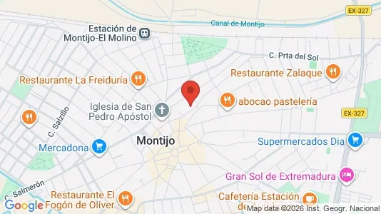 Apartments for rent i Montijo - kort over placeringen
