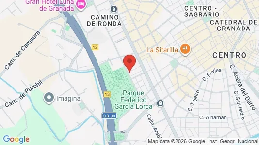 Apartments for rent i Granada - kort over placeringen