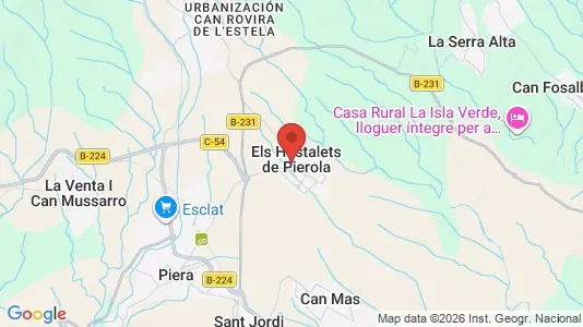 Houses for rent i Els Hostalets de Pierola - kort over placeringen