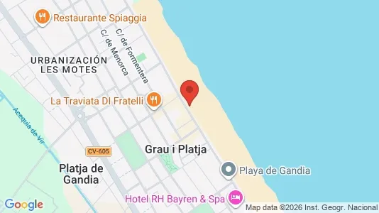 Apartments for rent i Gandia - kort over placeringen