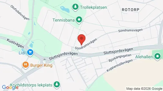 Apartments for rent i Halmstad - kort over placeringen