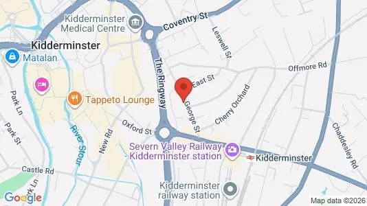 Apartments for rent i Kidderminster - Worcestershire - kort over placeringen