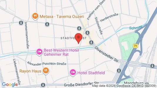 Apartments for rent i Magdeburg - kort over placeringen
