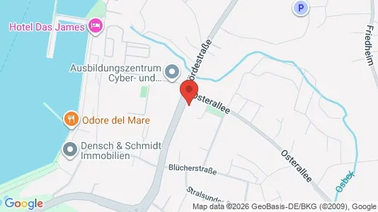 Apartments for rent i Flensburg - kort over placeringen