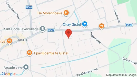Apartments for rent i Gistel - kort over placeringen