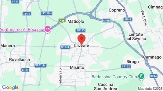 Apartments for rent i Lazzate - kort over placeringen