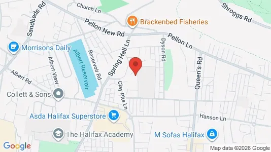 Apartments for rent i Halifax - West Yorkshire - kort over placeringen