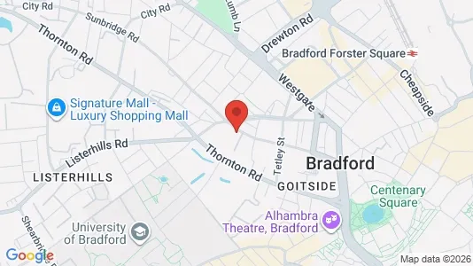 Apartments for rent i Bradford - West Yorkshire - kort over placeringen