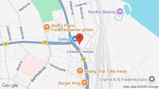 Apartments for rent i Frederikshavn - kort over placeringen