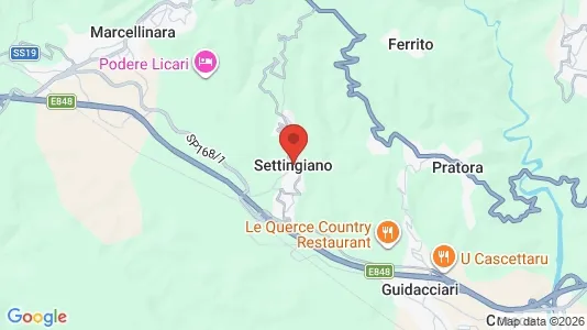 Rooms for rent i Settingiano - kort over placeringen