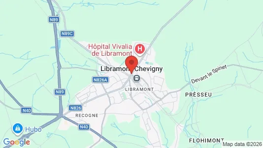 Apartments for rent i Libramont-Chevigny - kort over placeringen