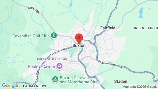 Houses for rent i Buxton - Derbyshire - kort over placeringen