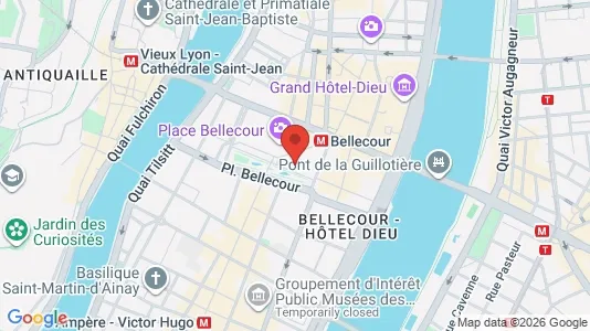 Apartments for rent i Lyon - kort over placeringen