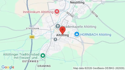 Apartments for rent i Altötting - kort over placeringen