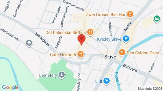 Apartments for rent i Skive - kort over placeringen
