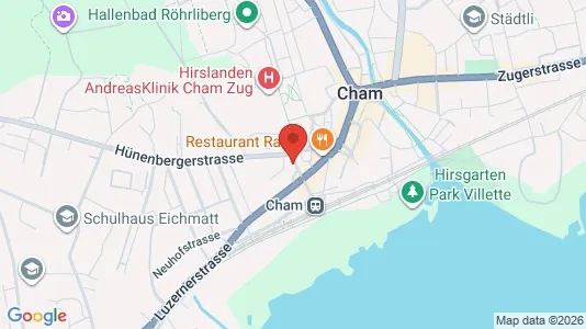 Apartments for rent i Zug - kort over placeringen