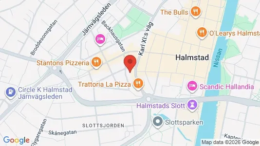 Apartments for rent i Halmstad - kort over placeringen