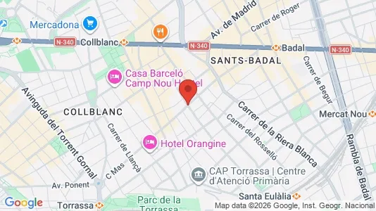 Apartments for rent i L'Hospitalet de Llobregat - kort over placeringen