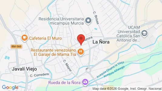 Apartments for rent i Murcia - kort over placeringen