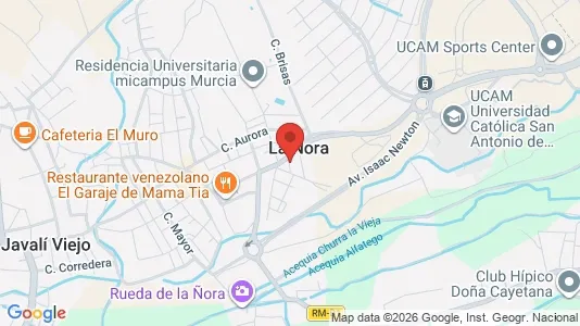 Apartments for rent i Murcia - kort over placeringen