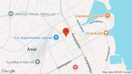 Apartments for rent i Åmål - kort over placeringen