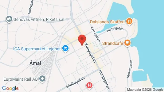 Apartments for rent i Åmål - kort over placeringen