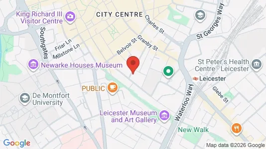 Apartments for rent i Leicester - Leicestershire - kort over placeringen