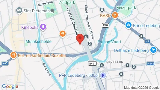 Apartments for rent i Stad Gent - kort over placeringen