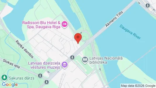 Apartments for rent i Riga Ķīpsala - kort over placeringen