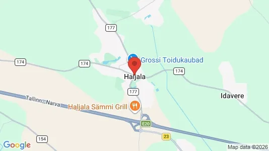 Houses for rent i Haljala - kort over placeringen