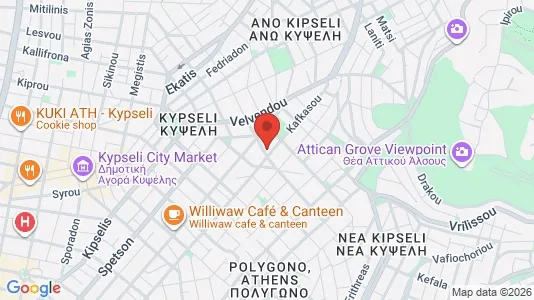 Apartments for rent i Galatsi - kort over placeringen
