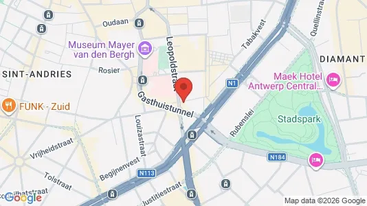 Apartments for rent i Stad Antwerp - kort over placeringen