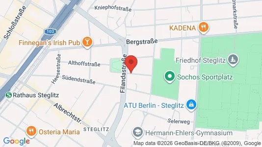 Apartments for rent i Berlin Steglitz-Zehlendorf - kort over placeringen