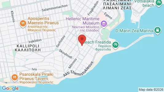 Apartments for rent i Piraeus - kort over placeringen