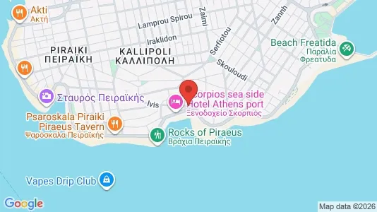 Apartments for rent i Nikaia-Agios Ioannis Rentis - kort over placeringen