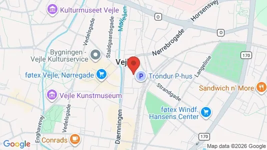 Apartments for rent i Vejle Center - kort over placeringen